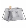 Lit Parapluie Gris Argent avec matelas