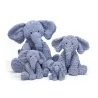 Fuddlewuddle Eléphant Bleu Medium