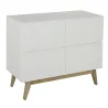 Commode 4 tiroirs TRENDY Blanc