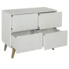 Commode 4 tiroirs TRENDY Blanc