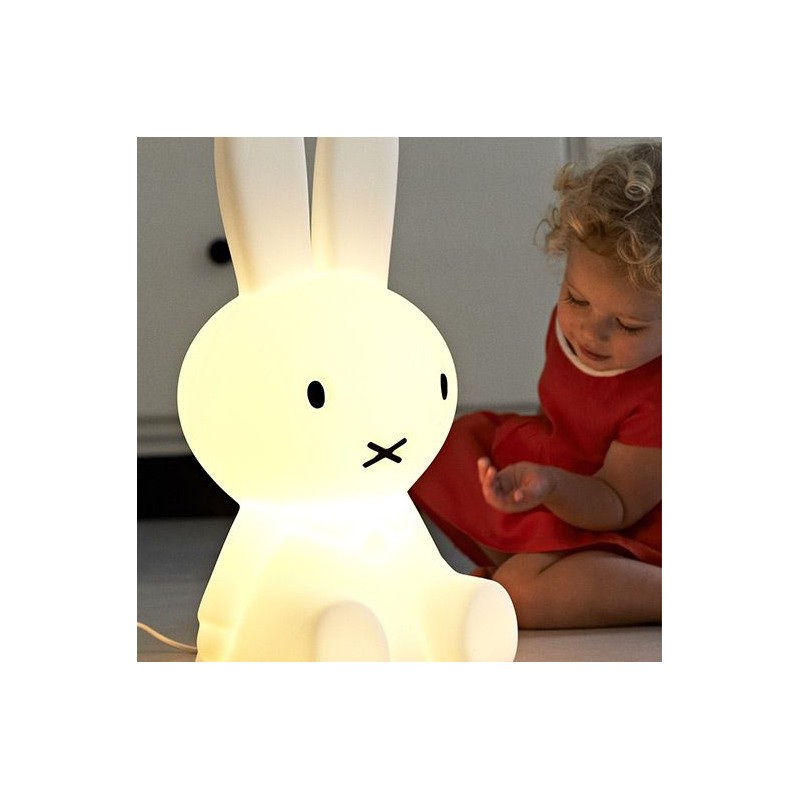 Lampe Lapin, enfants, Miffy Original Star Light, blanc, H50cm - Mr