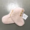 Chaussons en cachemire Clément Rose Clair 0 - 6 mois