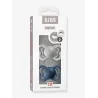 Pack de 2 Bibs COUTURE Taille 1 (0 - 6 mois) Gris et Marine