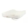 Lin français Housse de matelas à langer Off White