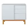 Commode Porte + 3 tiroirs MOOD White