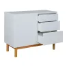 Commode Porte + 3 tiroirs MOOD White