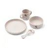 Set repas en Silicone Vivi Peach Sandy Mix