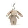 Blossom Beige Bunny Bag Charm