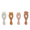 Lot de 4 cuillères en silicone Liva Rose Mix