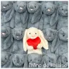 Bashful Lapin Ivoire Coeur Original (Medium)