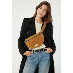 Custine Le Sac Banane Coton Upcyclé Brown Leaf