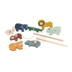 Jeu de pêche aimanté en bois Animaux