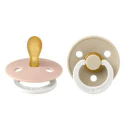 Pack de 2 Bibs SYMETRIQUE Taille 2 (6 mois et +) Blush et Vanille PHOSPHORESCENTES