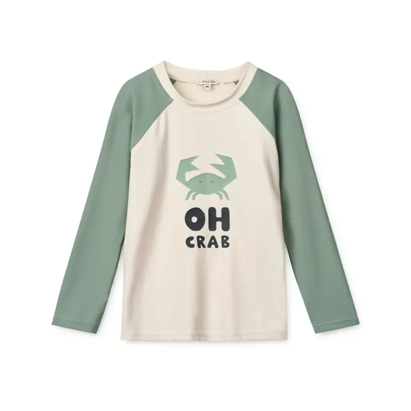 Tee Shirt anti UV Noah - Crabe Sandy Peppermint